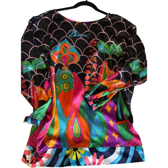 DESIGUAL blouse size Large L - UNIQUE - Picture 4 of 5